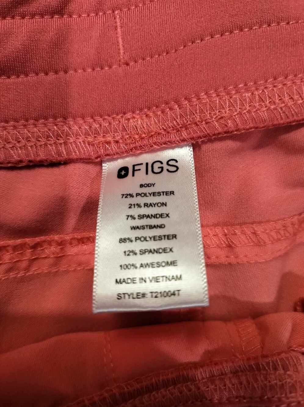 NEW Technical Figs Neon Pink Yola Scrub FionX Pants Orange Drawstring Small - Picture 4 of 7